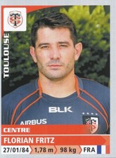 257 FLORIAN FRITZ # STADE TOULOUSAIN TOP 14 STICKER PANINI RUGBY 2015
