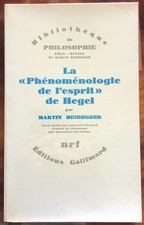Livre Le Phénoménologue De l'Esprit De Hegel Section II Cours 1923-1944