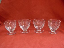 BACCARAT,CHARMES ,SERIE DE 4 VERRES A VIN EN CRISTAL TAILLE,SIGNES,EPOQUE XX.
