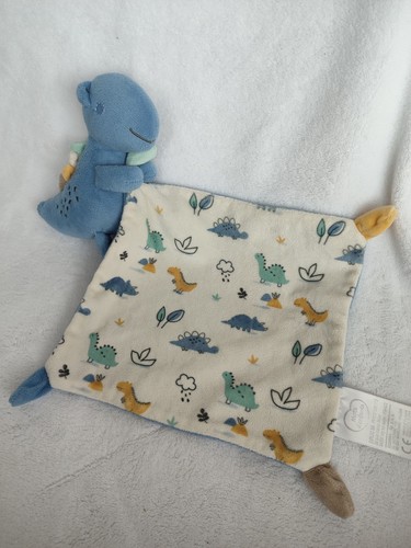 Doudou plat mouchoir dinosaure - doudou, plat/mouchoir