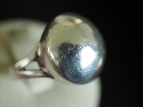 Bague dome vintage argent - bague,
