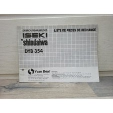 Iseki Debrouissailleuse Shindaiwa DYB354 - Manuel Liste de Pieces Detachees