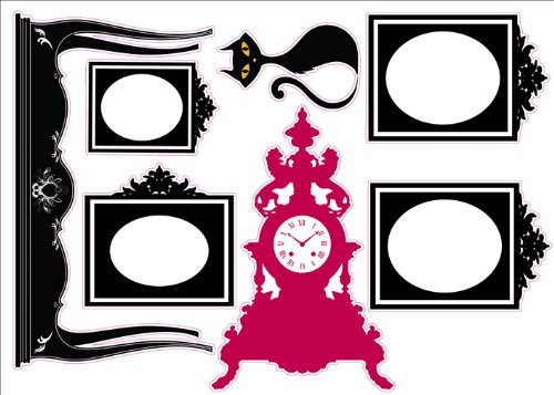 Miroir horloge illustration - miroir,