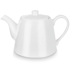 Cafetière porcelaine blanche LUNA 2 L – théière avec couvercle anse