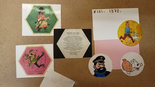 Tintin lot autocollants - tintin,