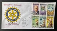 Togo 1980 Mi. 1408 - 1413 FDC Rotary Club International Paul Harris Fish Poisson