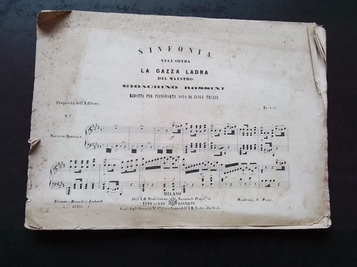Partition ancienne pour - , piano