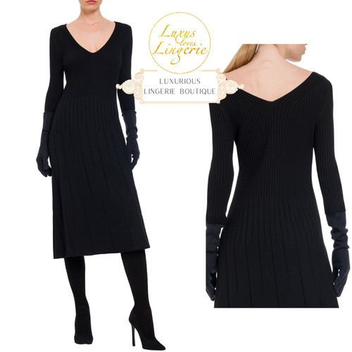 Mérinos rib robe - robe, by
