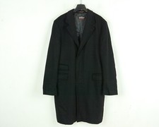 Oscar Jacobson Veste En Laine Pour Homme UK 42 US Manteau Trench Noir EU 52