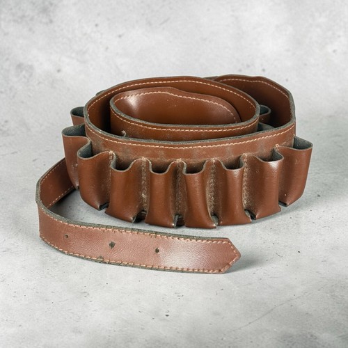 Cartouchière cuir ancienne - en,