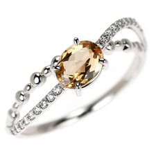 Bague diamant topaze