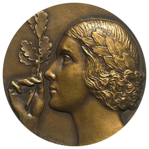 Médaille bronze femme - bronze, à
