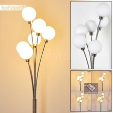 Lampadaire 6 branches Lampe sur pied Verre satiné Lampe de corridor Lampe de sol