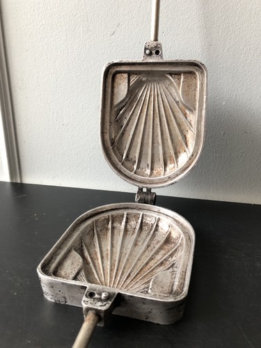 Vintage ancien gaufrier - , croque