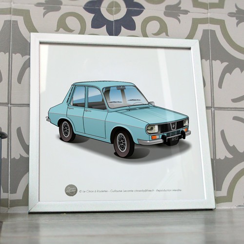 Poster r12 bleu - ts, ciel