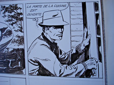 Lot 4 planches originales BD M15 les quatre K Pierre Dupuis ?
