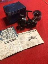 ANCIEN MOULINET MITCHELL 300 A + BOBINE + NOTICE + BOÎTE