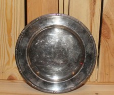 Plat ancien en plaqué argent