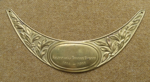 Ancienne plaque casque - plaque, de