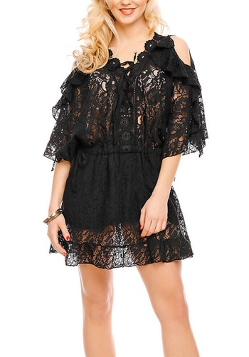 Mini robe longue maille - mini,