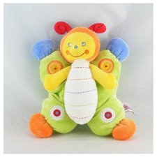 Doudou semi plat papillon multicolore POMMETTE - 10236