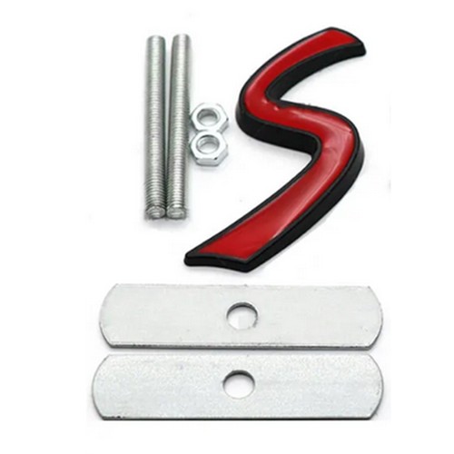 Badge autocollant noir - , et