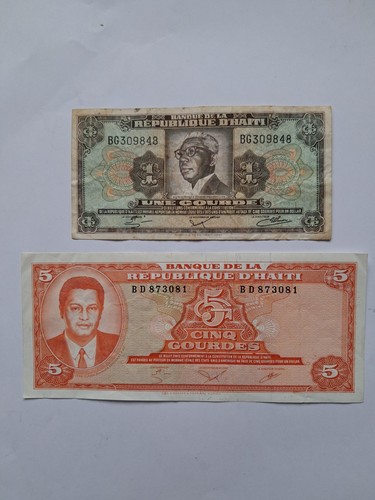 Lot billets haïti gourde - billets,