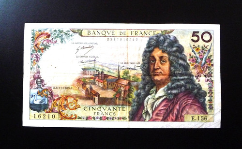 Billet francs racine - billet,