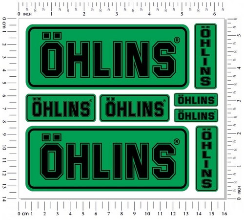 Ohlins fork shock - ohlins, stickers
