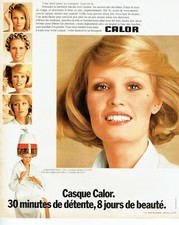  publicité Advertising 0422 1976  Calor   le  casque - séchoir 8 jours beauté