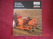 OLD  HOWARD SMALLFORD ROTAPLANTER    BROCHURE -   ROYAL SHOW 1968