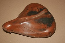 VINTAGE SELLE DE VELO IDEALE TB14 ROUTENS HERSE SINGER 1960 OLD BICYCLE SADDLE