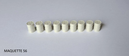 Lot fûts gris clair - 1/43,