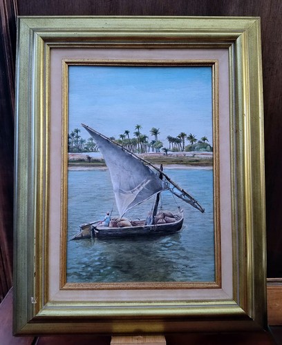 Tableau huile sur bois - tableau,