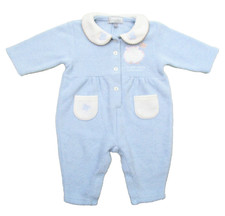 Grenouillère bleu KIMBALOO en polaire doux / 3 mois