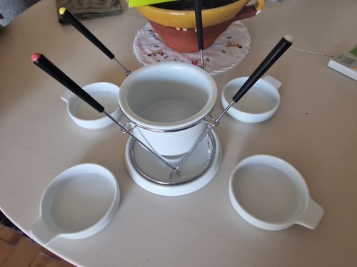 Service fondue chocolat - a,