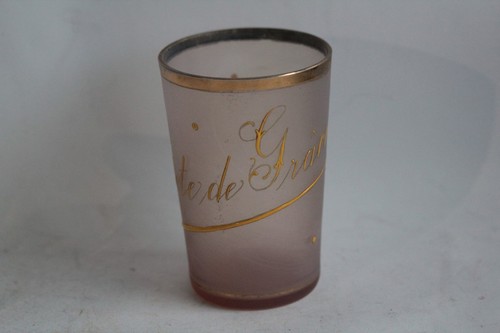 Verre émaillé souvenir - , côte