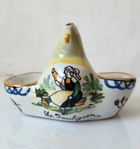 Poule ancien saleron faïence - ancien,