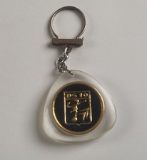 Rare Porte Clé "  CITROEN DS19 / Mobil Oil " Automobile Huile no Esso