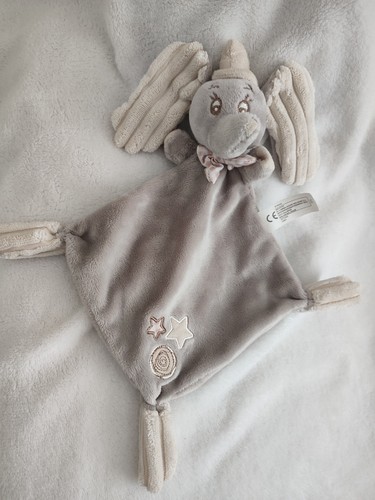 Doudou plat éléphant gris - plat,