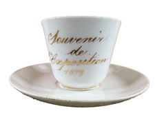Tasse souvenir Exposition Universelle 1878 Paris – porcelaine historique