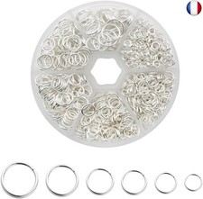 1390pcs Anneaux de Saut Anneaux Ouvert Jump Ring En Métal Connecteur de Bijoux 
