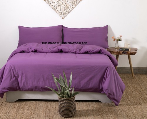 Draps lit violet avec - de,