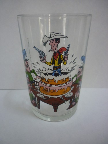 Verre moutarde illustré - verre,