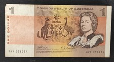 Rare Australie billet de 1 Dollar 1969 Pick-37c