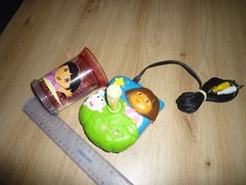 lot dora explorer 1 manette de  jeu dora exploratrice +  un verre paillette