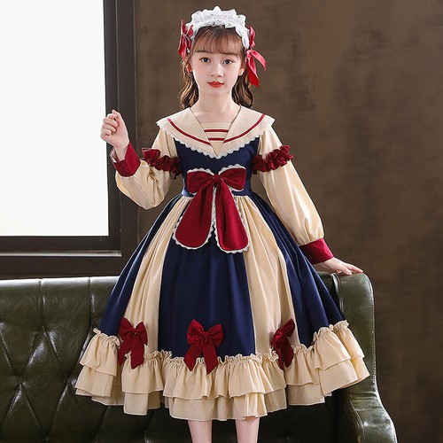 Enfant filles nœud ruche - filles, robe