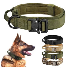 COLLIER TACTIQUE POUR CHIENS & GRANDS CHIENS SOLIDE & DURABLE AVEC POIGNÉE