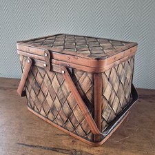Ancien panier de rangement en