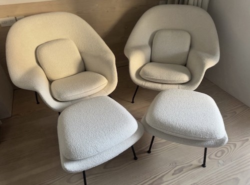 Womb chair ottoman par - chair, &